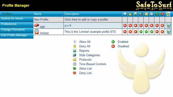 Profile Manager Page 1